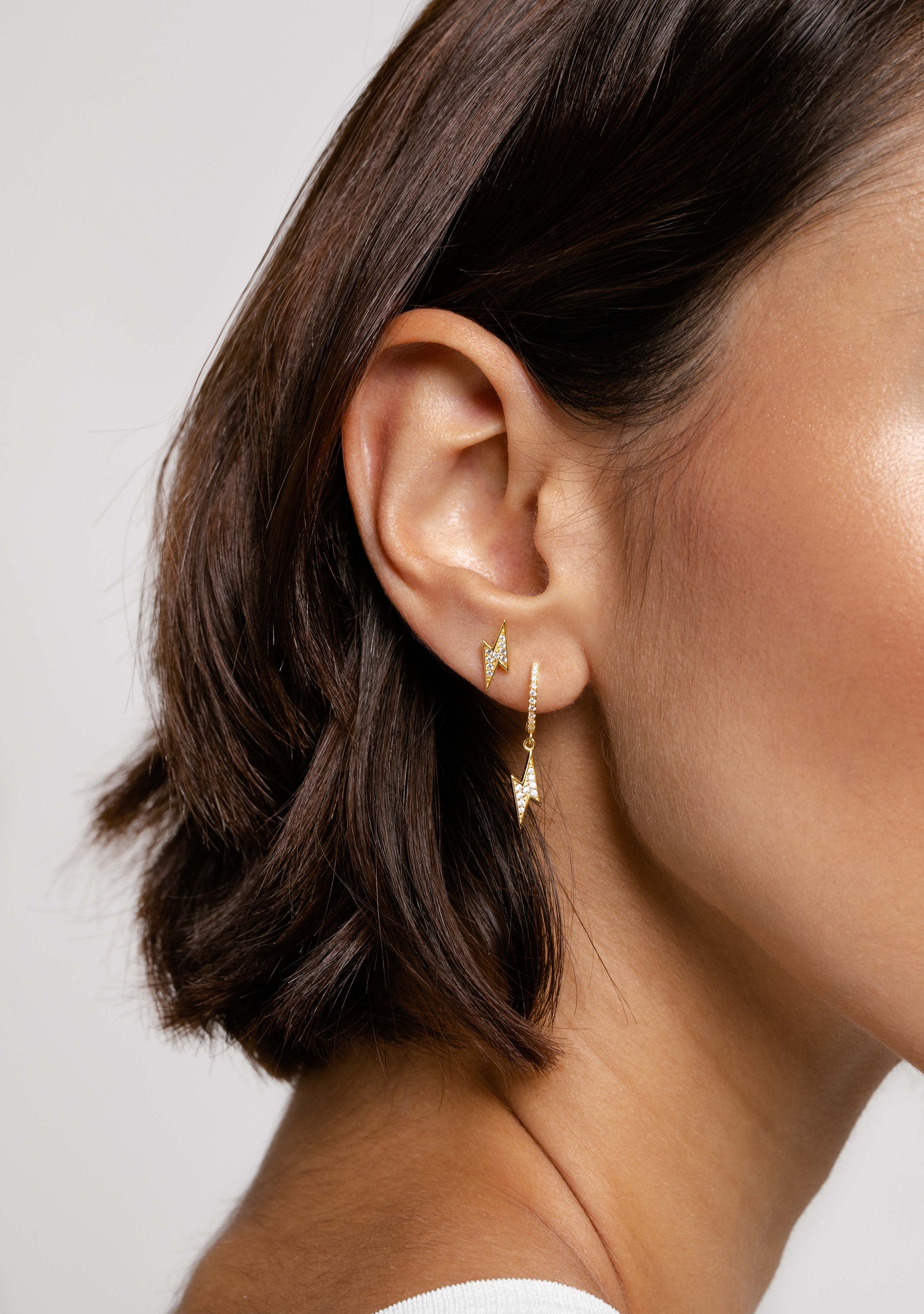 Ray Zirconias Piercing Gold