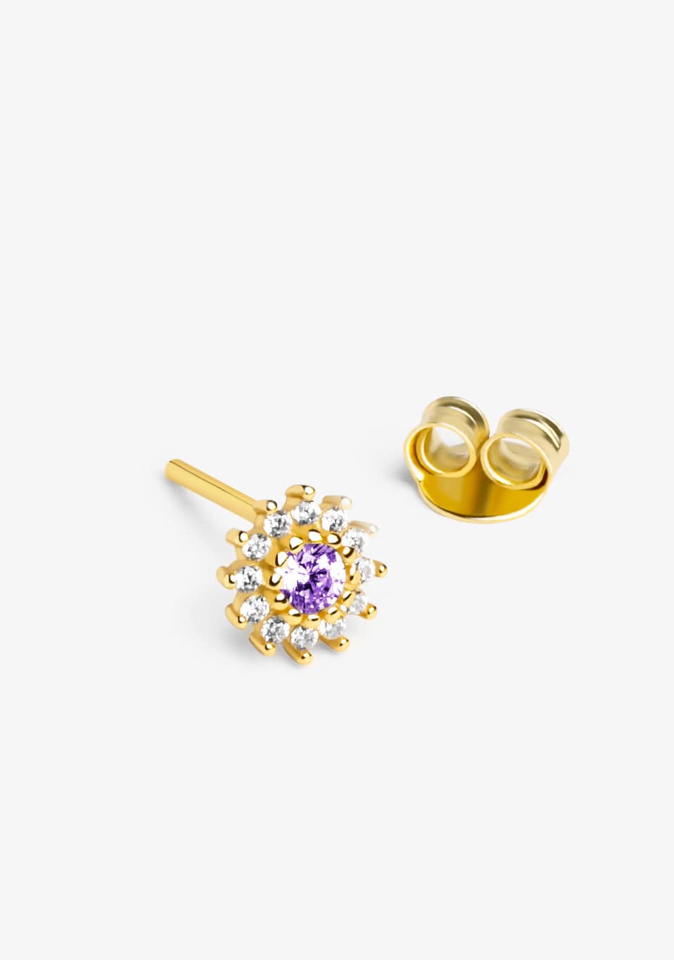 Piercing Lilie Amethyst Gold