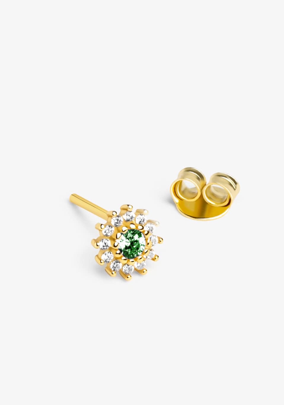 Piercing Lily Emerald Gold