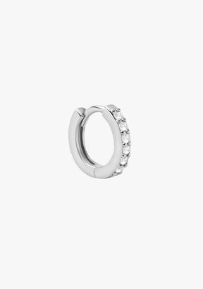 Zirconias Hoop Piercing Silver