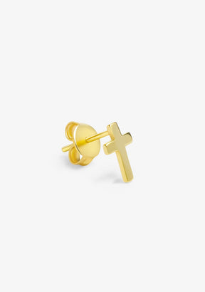 Mini Cross Piercing Gold