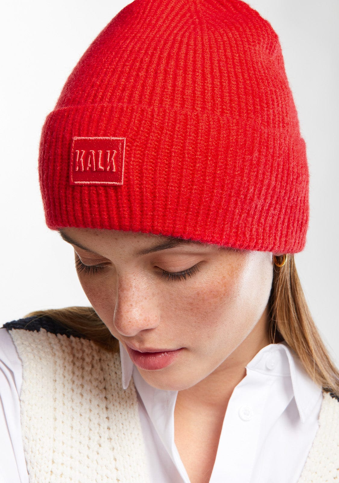 Beanie First Red Kalk