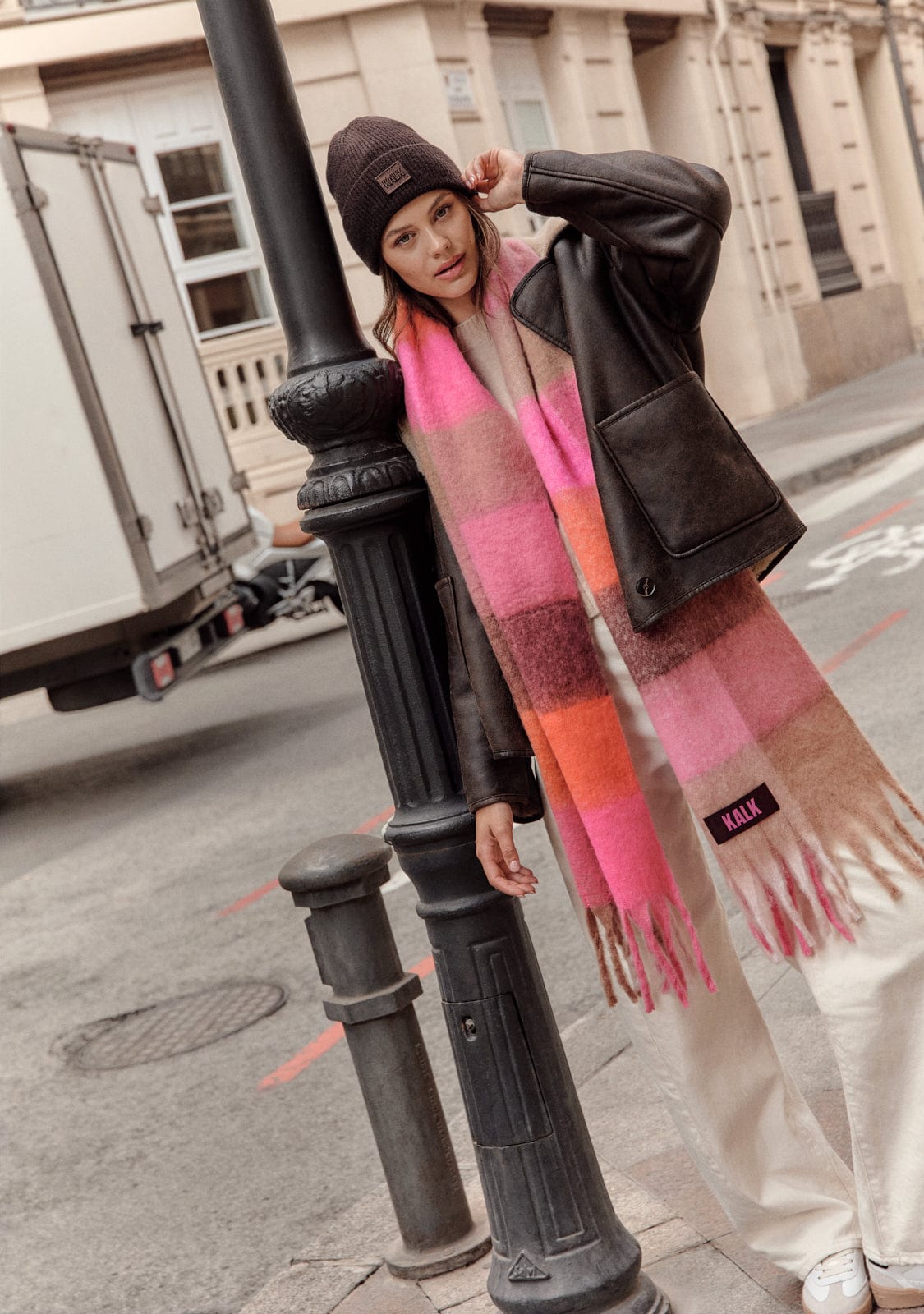 Scarf Vibrant Brown Kalk