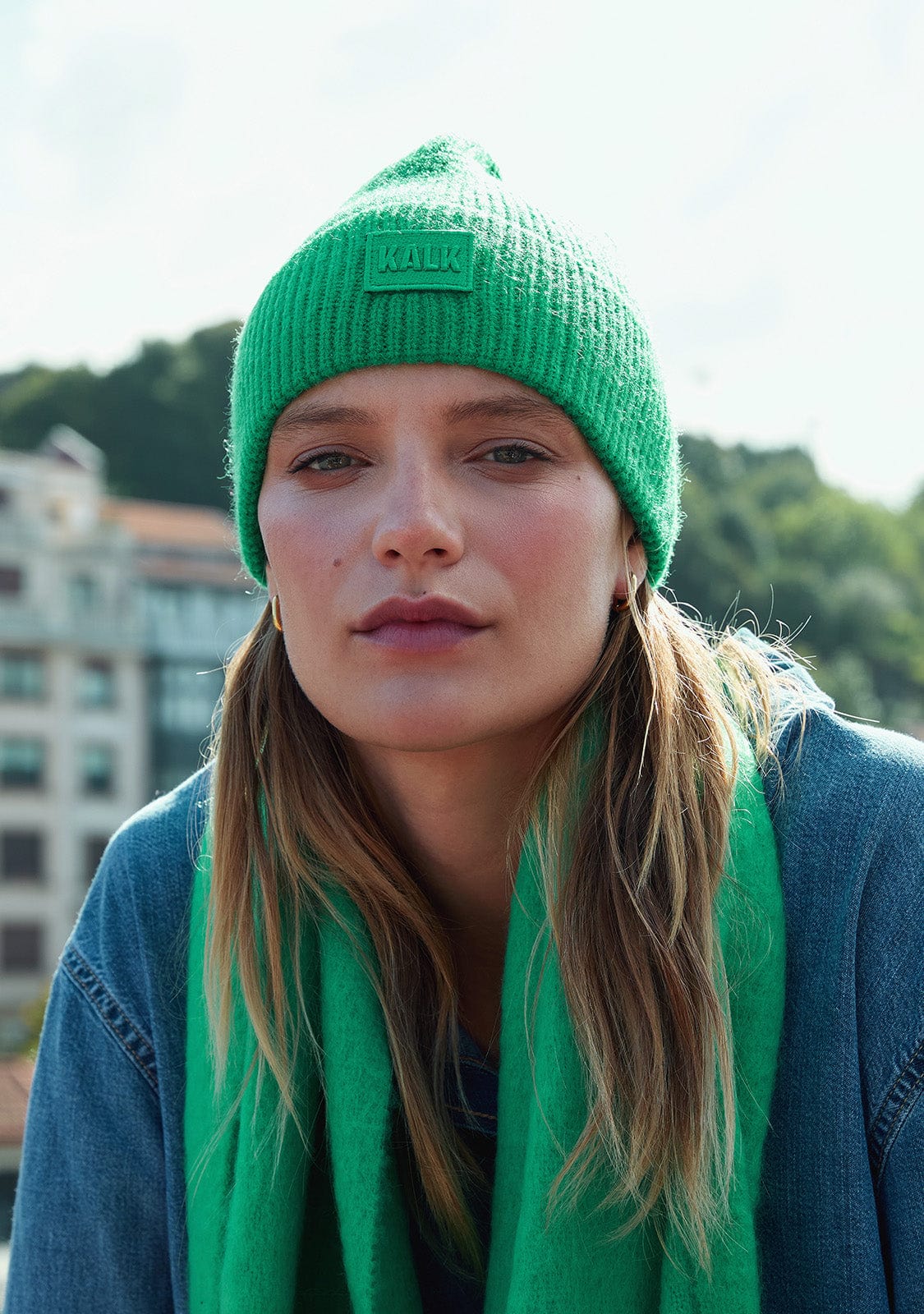 Beanie First Green Kalk