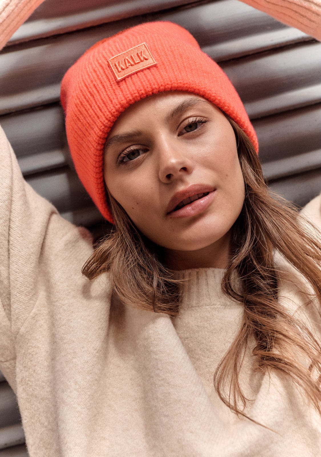 Beanie First Orange Kalk