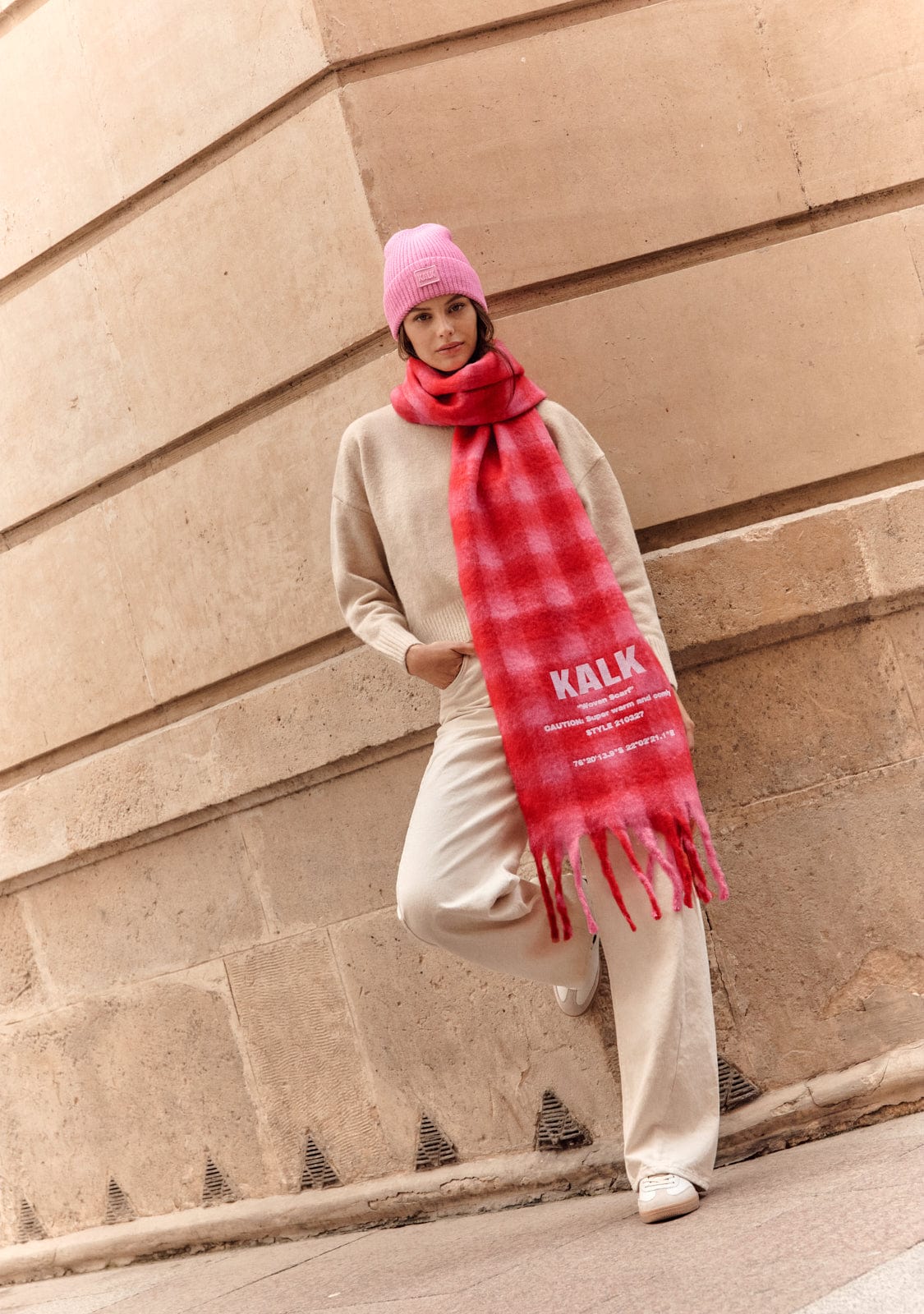 Beanie First Pink Kalk