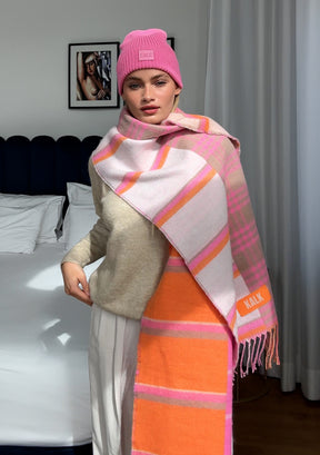 Schal Mirage Orange Kalk