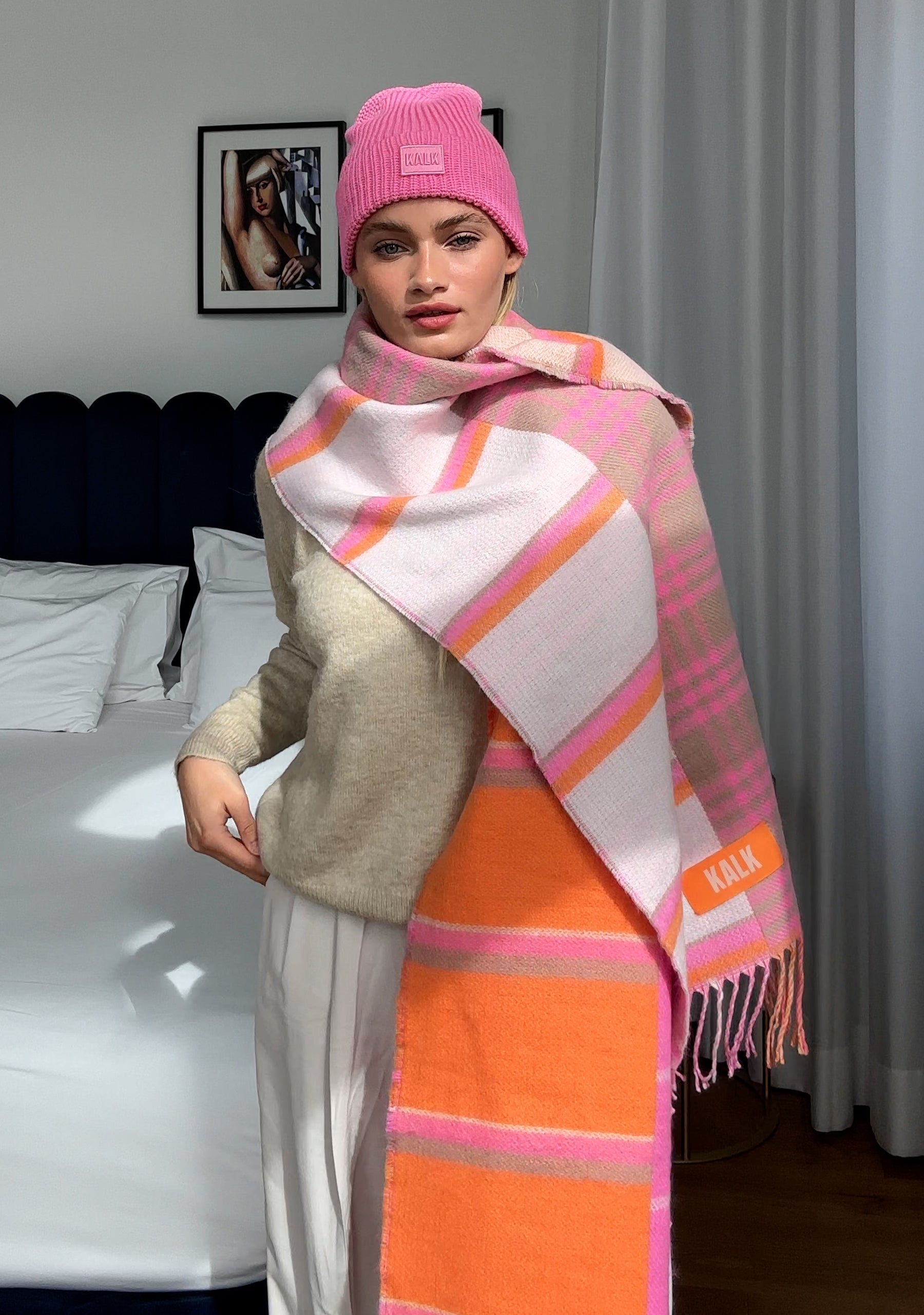 Beanie First Pink Kalk