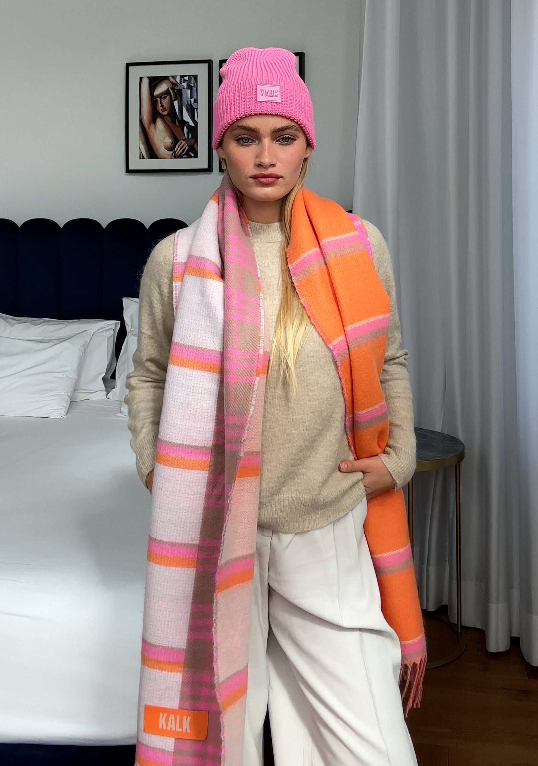 Schal Mirage Orange Kalk