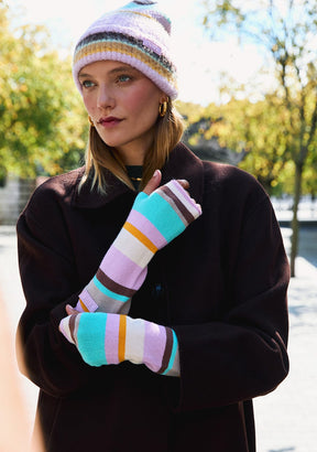 Beanie Flash Violet + Gloves Flash Violet Kalk