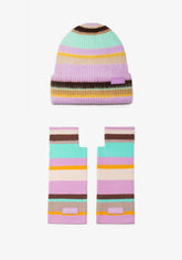 Beanie Flash Violet + Gloves Flash Violet Kalk