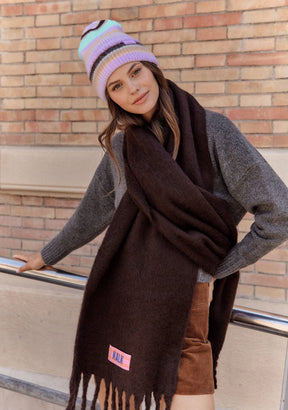 Scarf First Brown Kalk