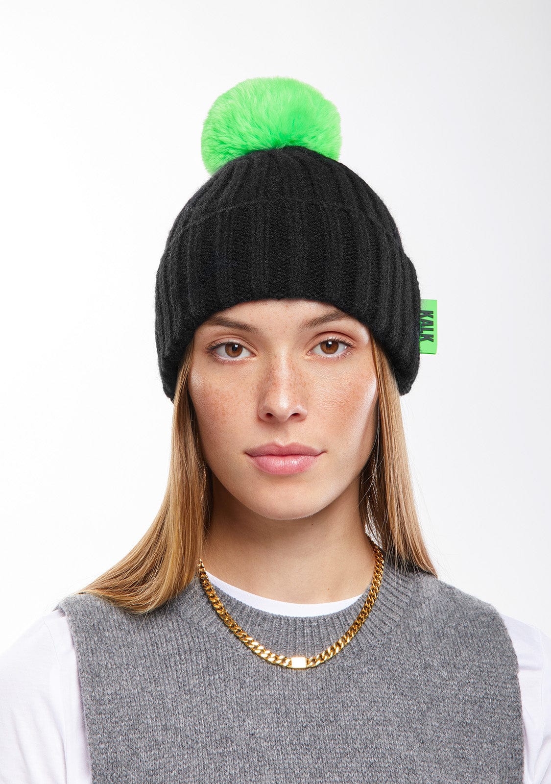 Beanie Globe Black Kalk