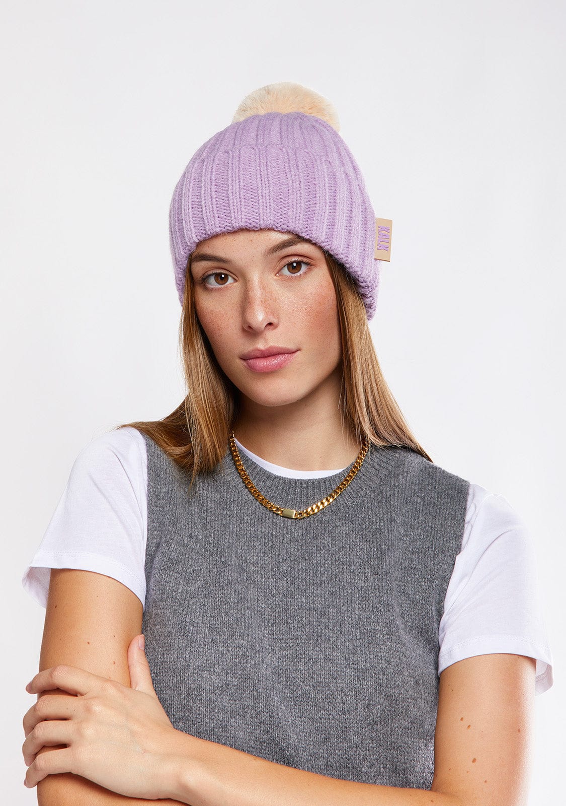 Beanie Globe Violet Kalk