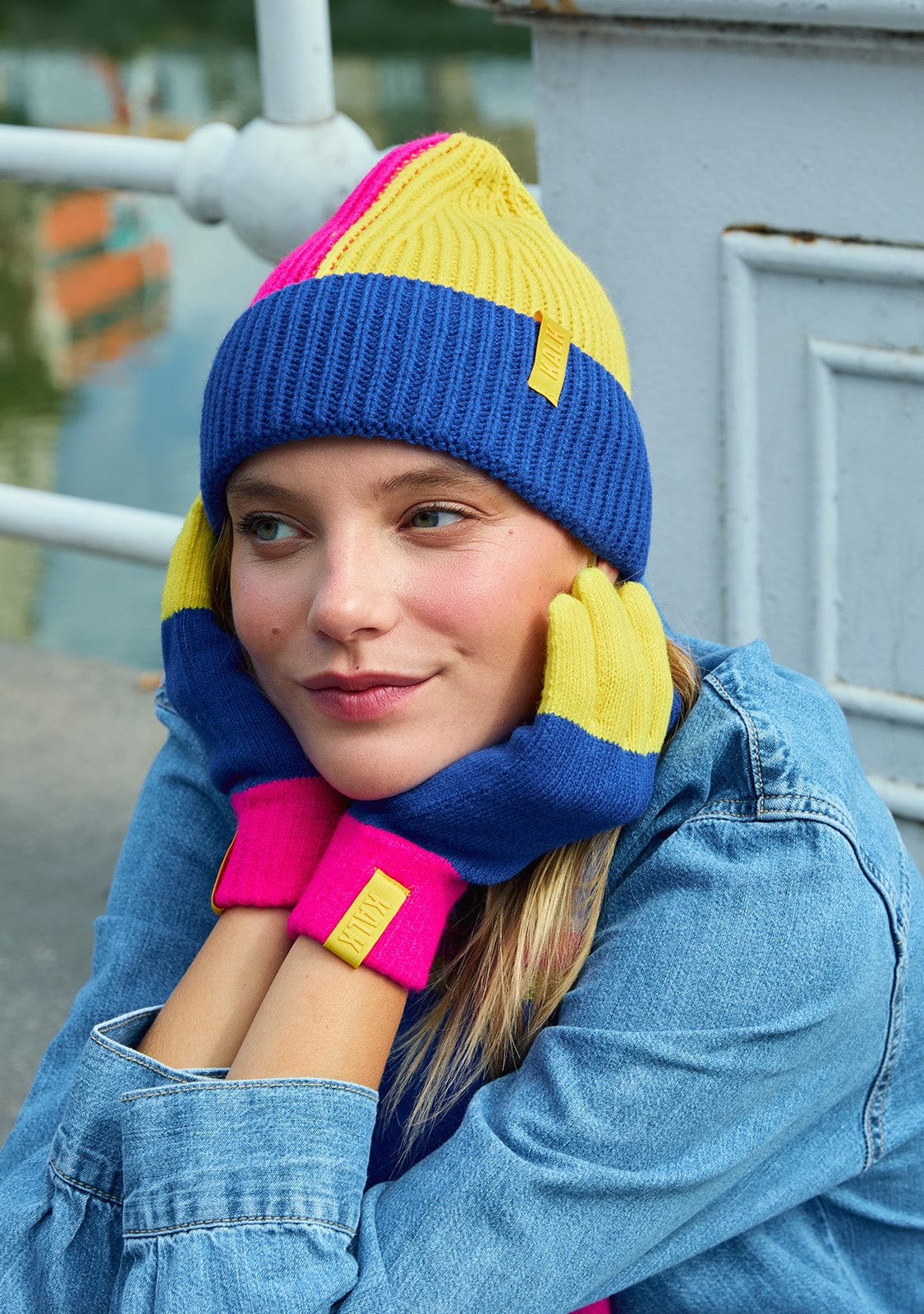 Beanie Trident Blue Kalk