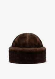 Cappello In Pelliccia Marrone
