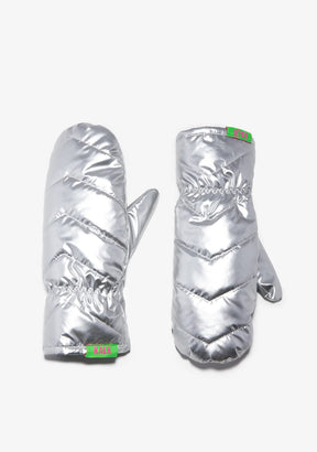 Gloves Shiny Silver Kalk