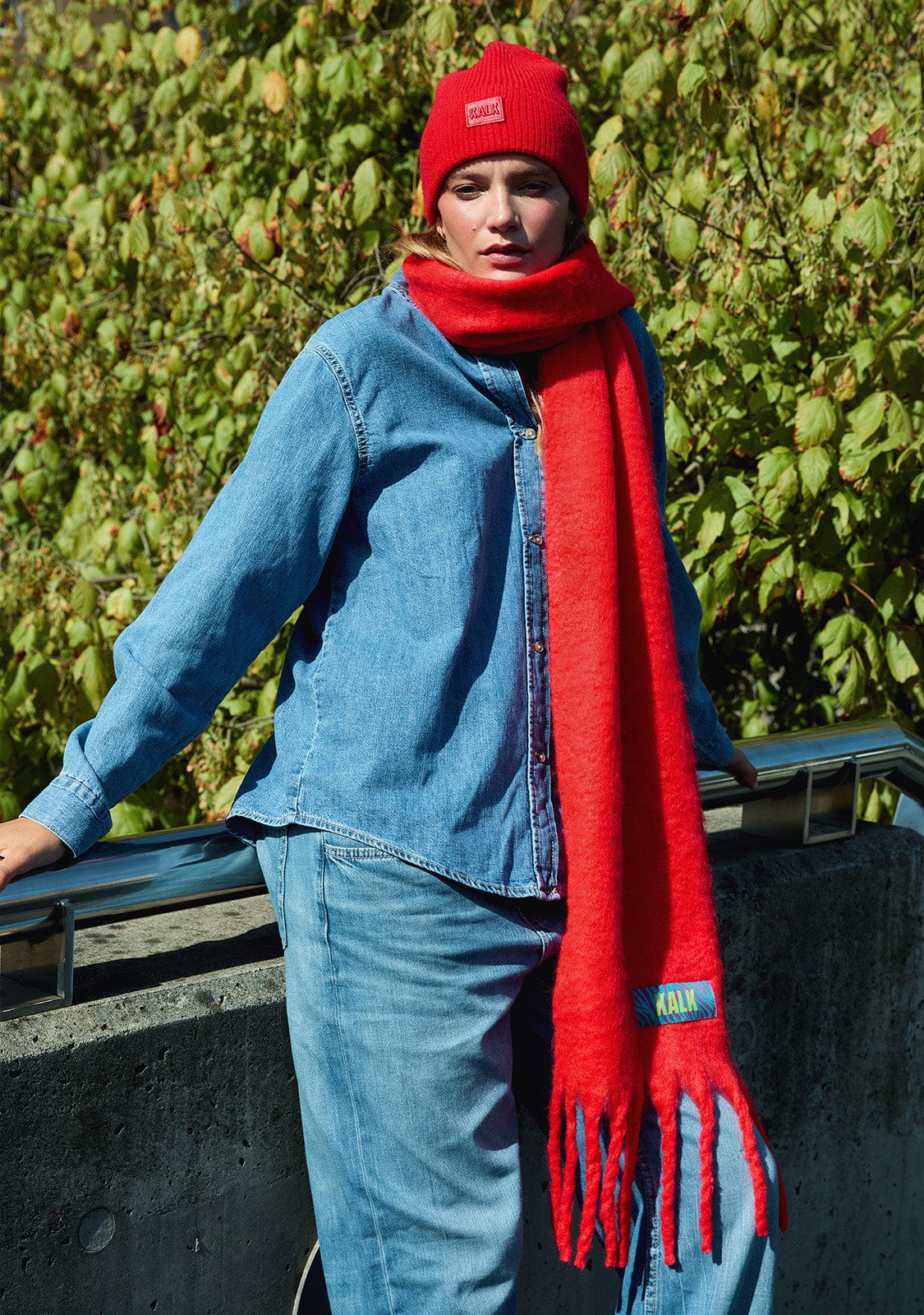 Scarf First Red Kalk
