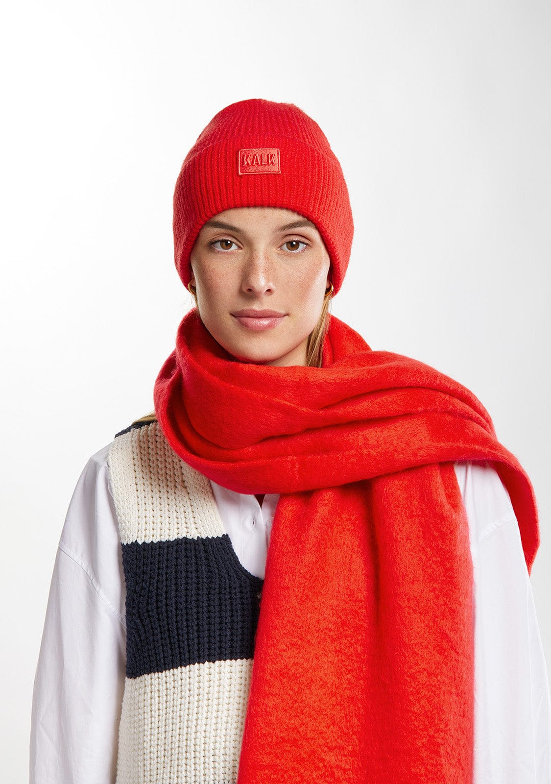 Scarf First Red Kalk