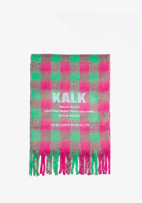 Scarf Vision Green & Fuchsia Kalk