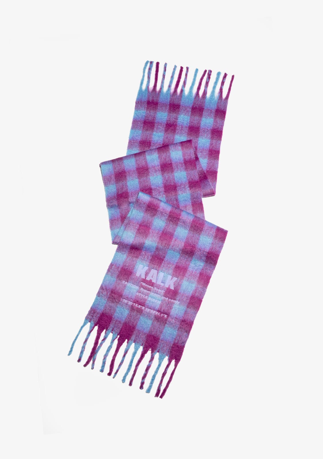 Scarf Vision Wine & Blue Kalk