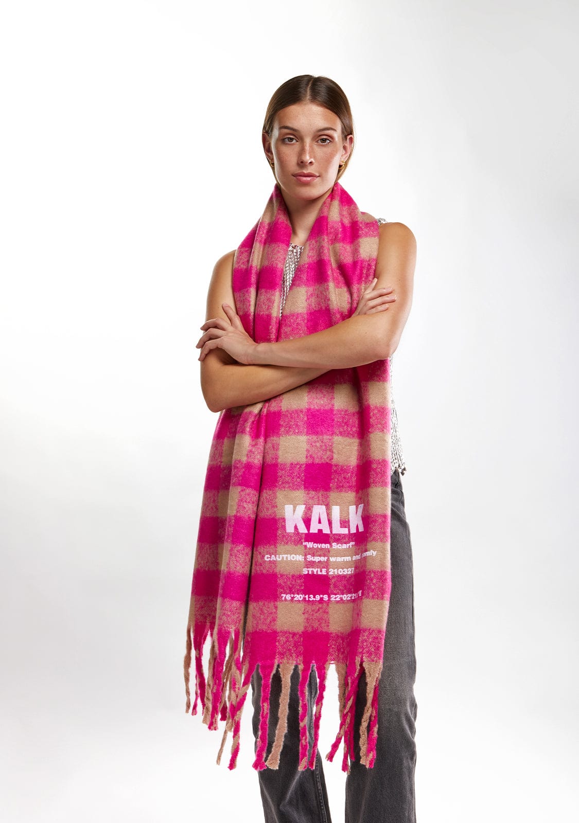 Scarf Vision Fuchsia Kalk