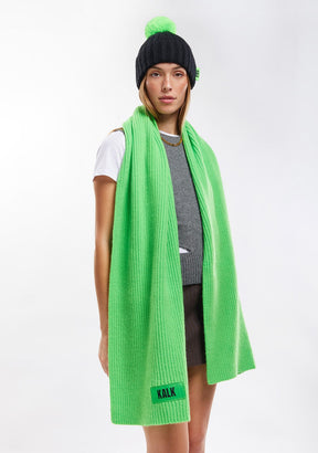 Scarf Globe Green Kalk