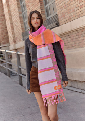 Schal Mirage Orange Kalk