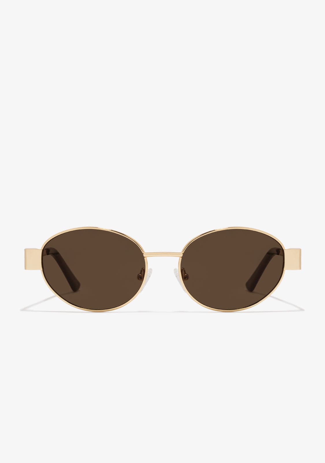 Oval Sunglasses Gaia Gold Brown
