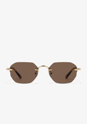 Gold Sunglasses With Brown Lenses Faye