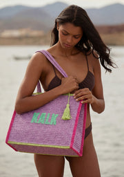 Borsa Shopper Lilla Arena