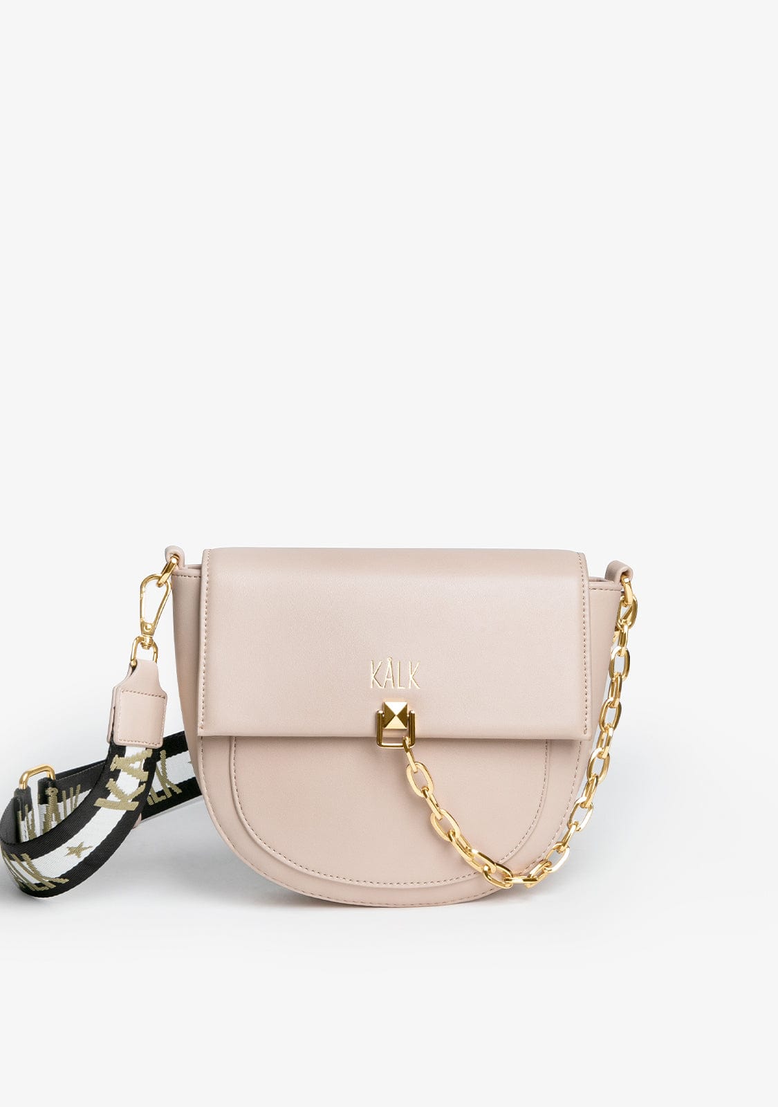 Bolso Cruzado Beige Logo Bag