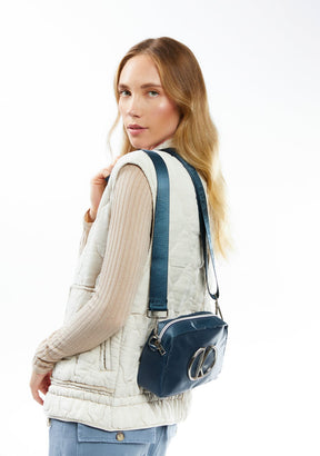 Bolso Cruzado Azul Marino Shoulder Bag