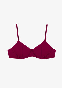 Haut de Bikini Bordeaux Ena