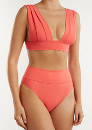 Bikini Hanan Top + Manami Classic Bottom Coral