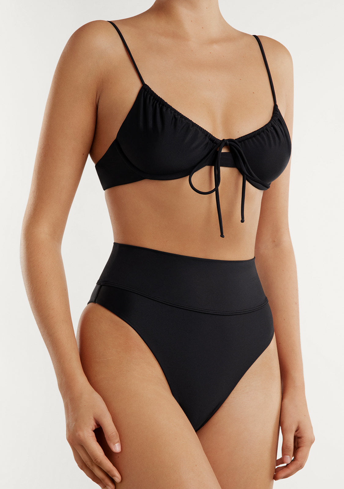 Bikini Rinna Top + Manami Bottom Black