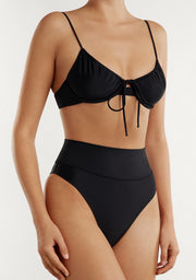 Bikini Rinna Top + Manami Bottom Black