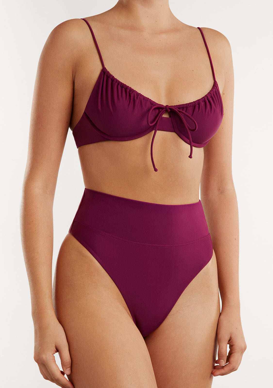 Bikini Rinna Top + Manami Bottom Wine