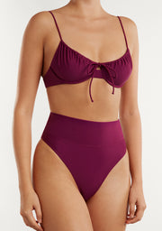 Bikini Rinna Top + Manami Bottom Wine