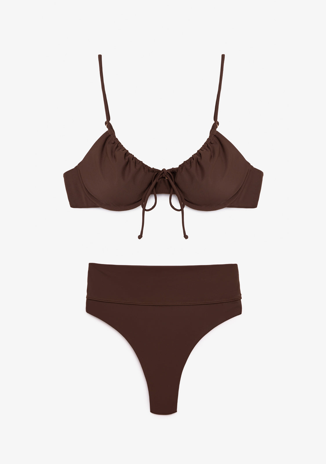 Bikini Rinna Top + Manami Bottom Cocoa