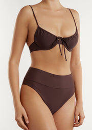 Bikini Rinna Top + Manami Classic Bottom Cocoa