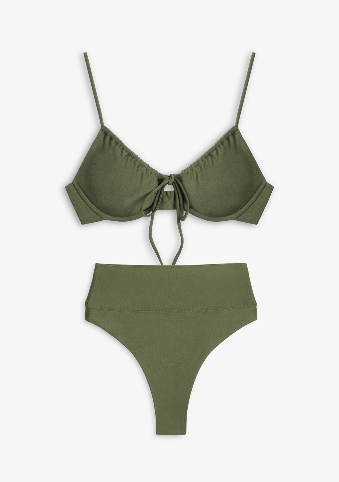 Bikini Rinna Top + Manami Bottom Olive Green