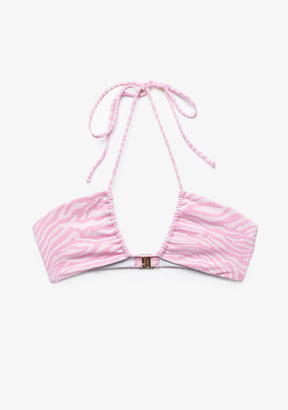 Top Bikini Isama Cebra Rosa
