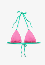Bikini Top Pink & Green Lira