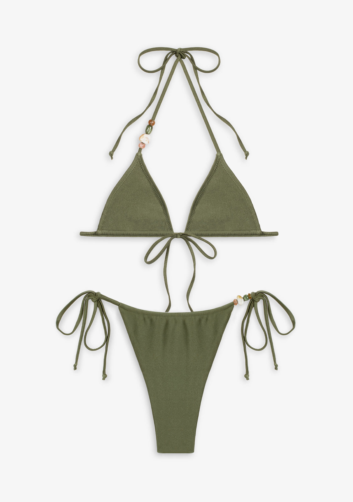Bikini Haley Top + Kame Bottom Olive Green