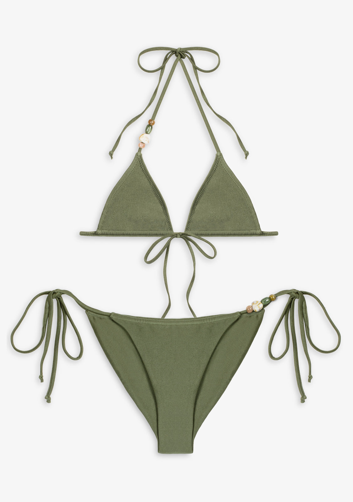 Bikini Vert Olive Haut Haley + Bas Kame Classic