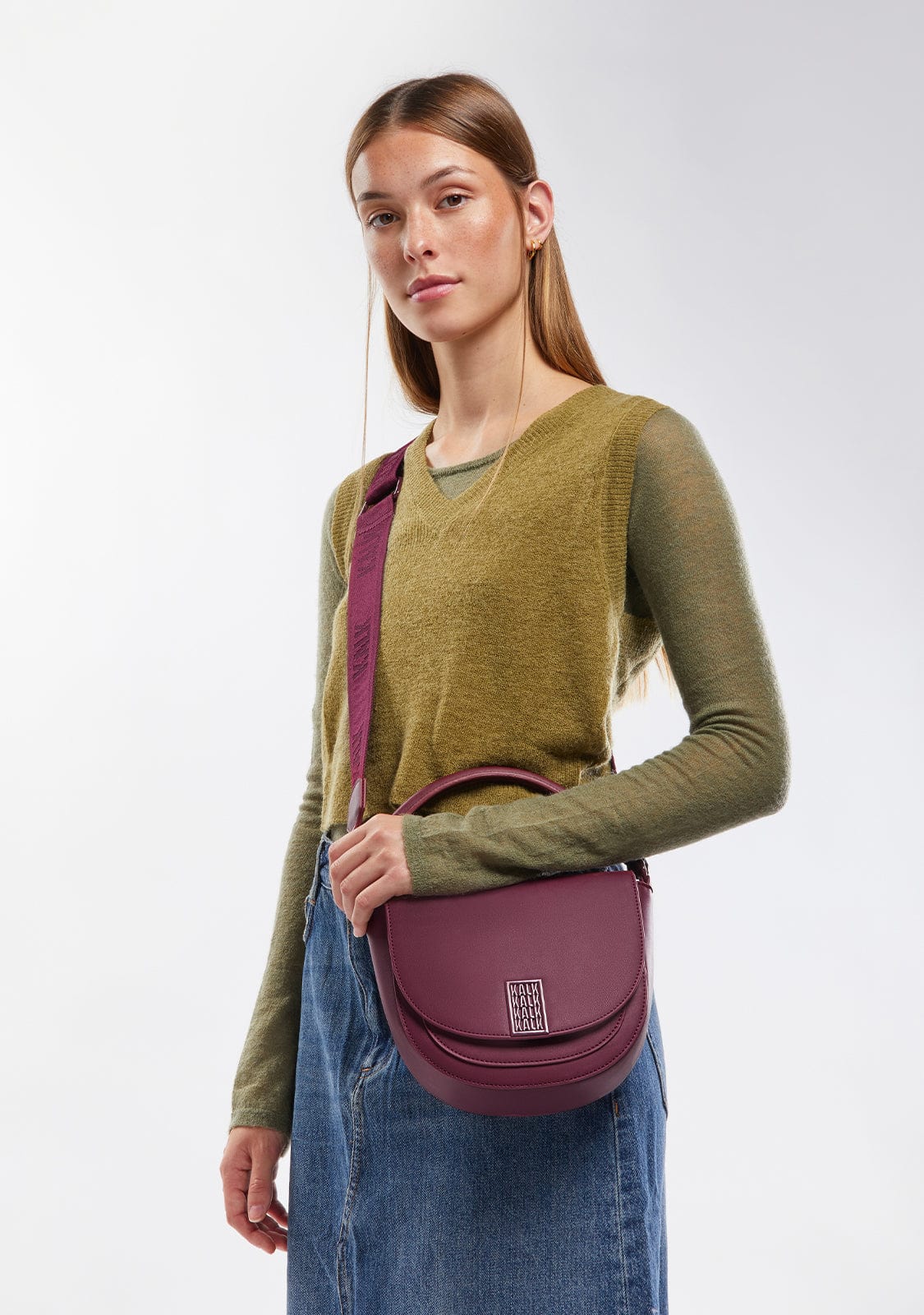 Bolso Double Burgundy Kalk