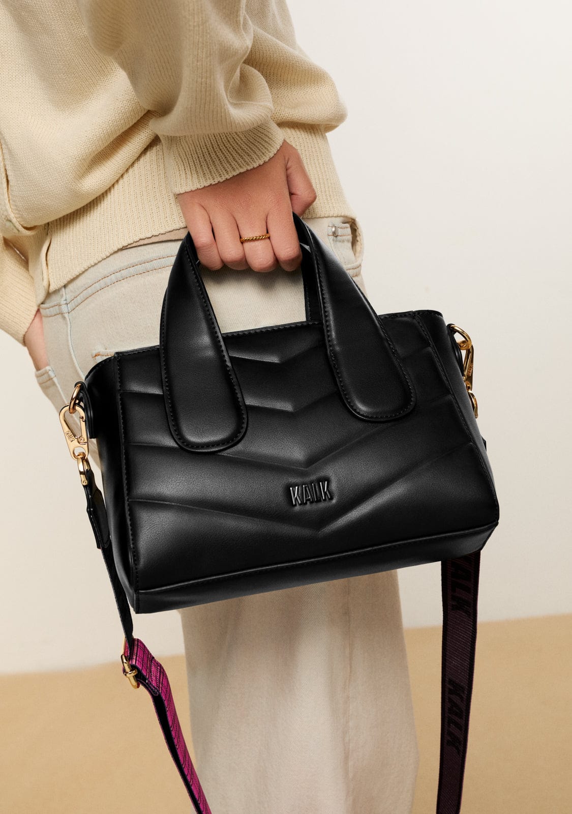 Framed Bag Black Kalk