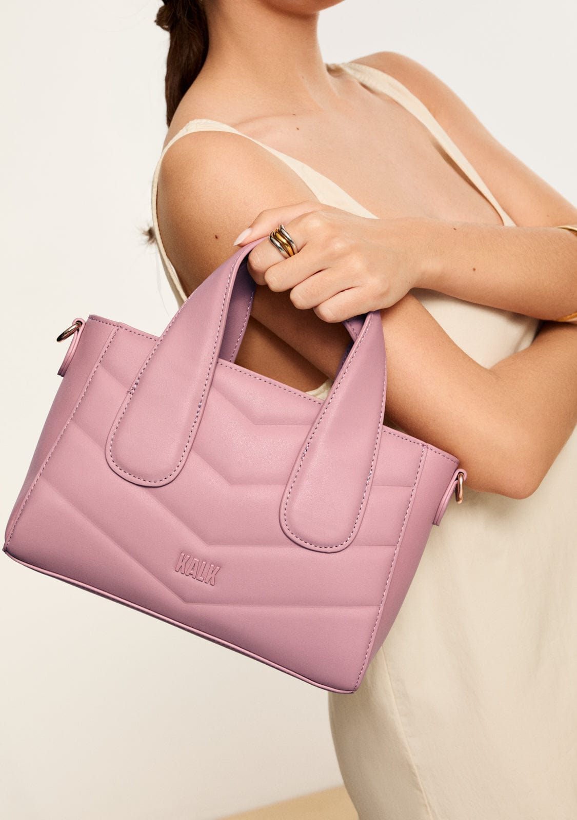 Framed Bag Pink Kalk
