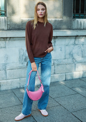 Crescent Bag Pink Kalk